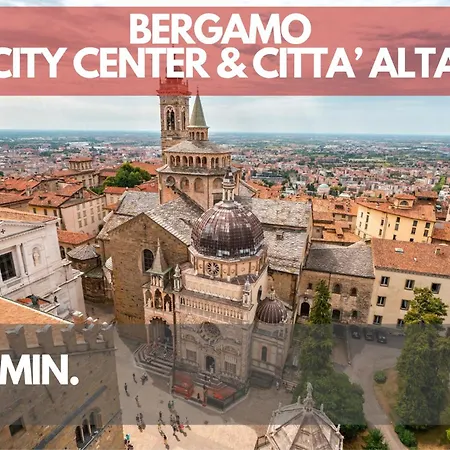 Citta Alta - 5min From Bgy Airport-ac-wifi דירה